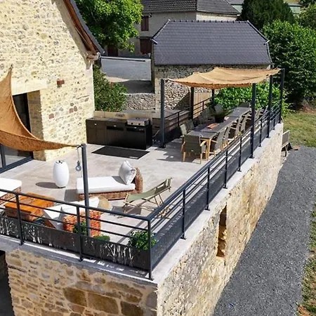 Semesterbostad Grande Maison Familiale Avec Piscine Privee Et Animaux Bienvenus - Fr-1-616-527